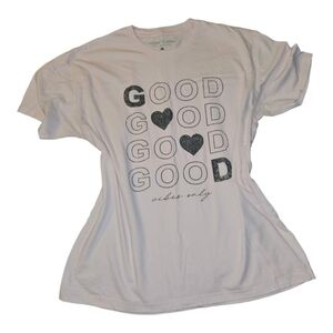 Good Vibes Only Graphic Tee Sz L worn 1 time